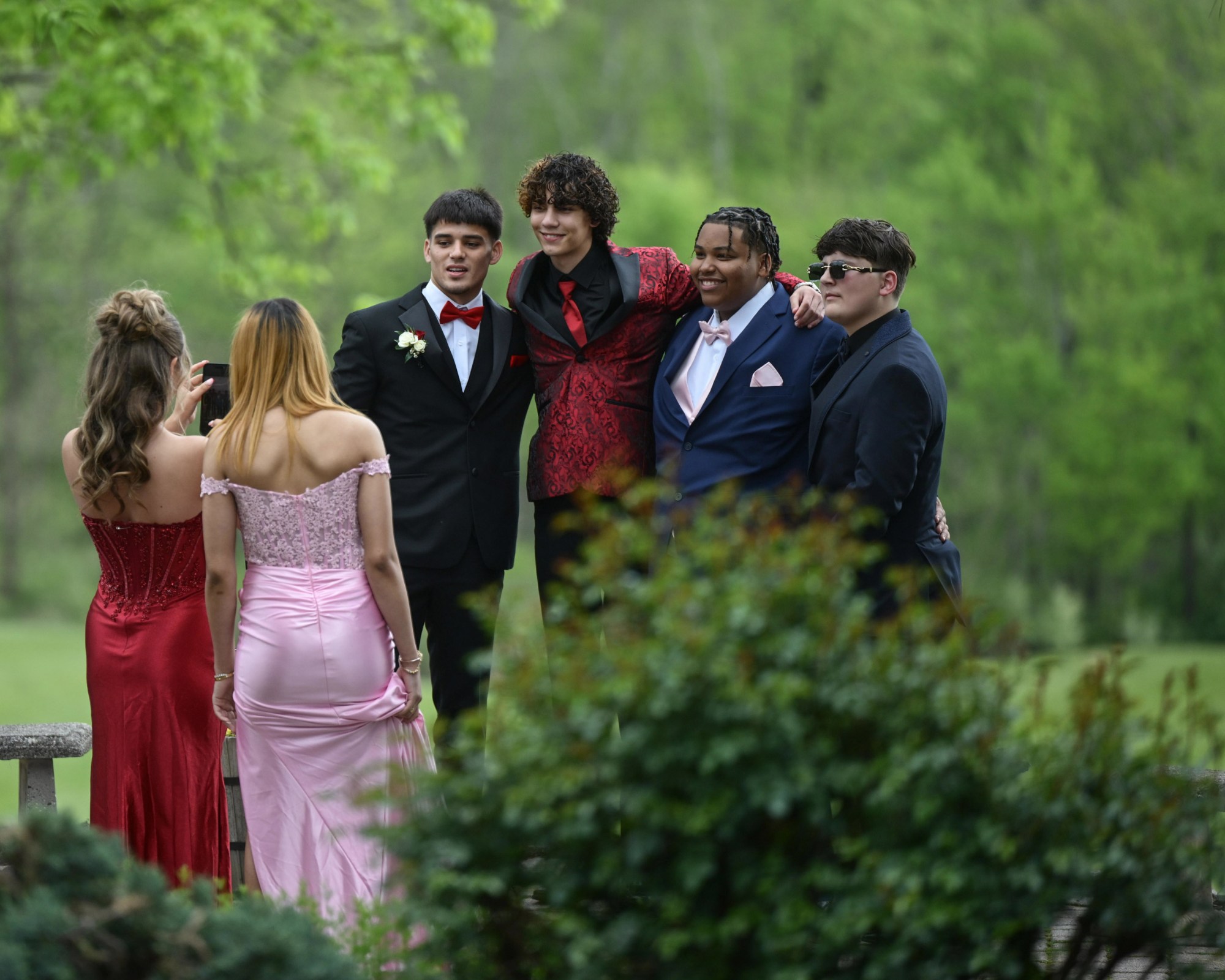 Catasauqua High School held its prom Friday, May 15, 2026, at Woodstone Country Club in Danielsville. Students and their guests arrive to the big night. (Monica Cabrera/The Morning Call)