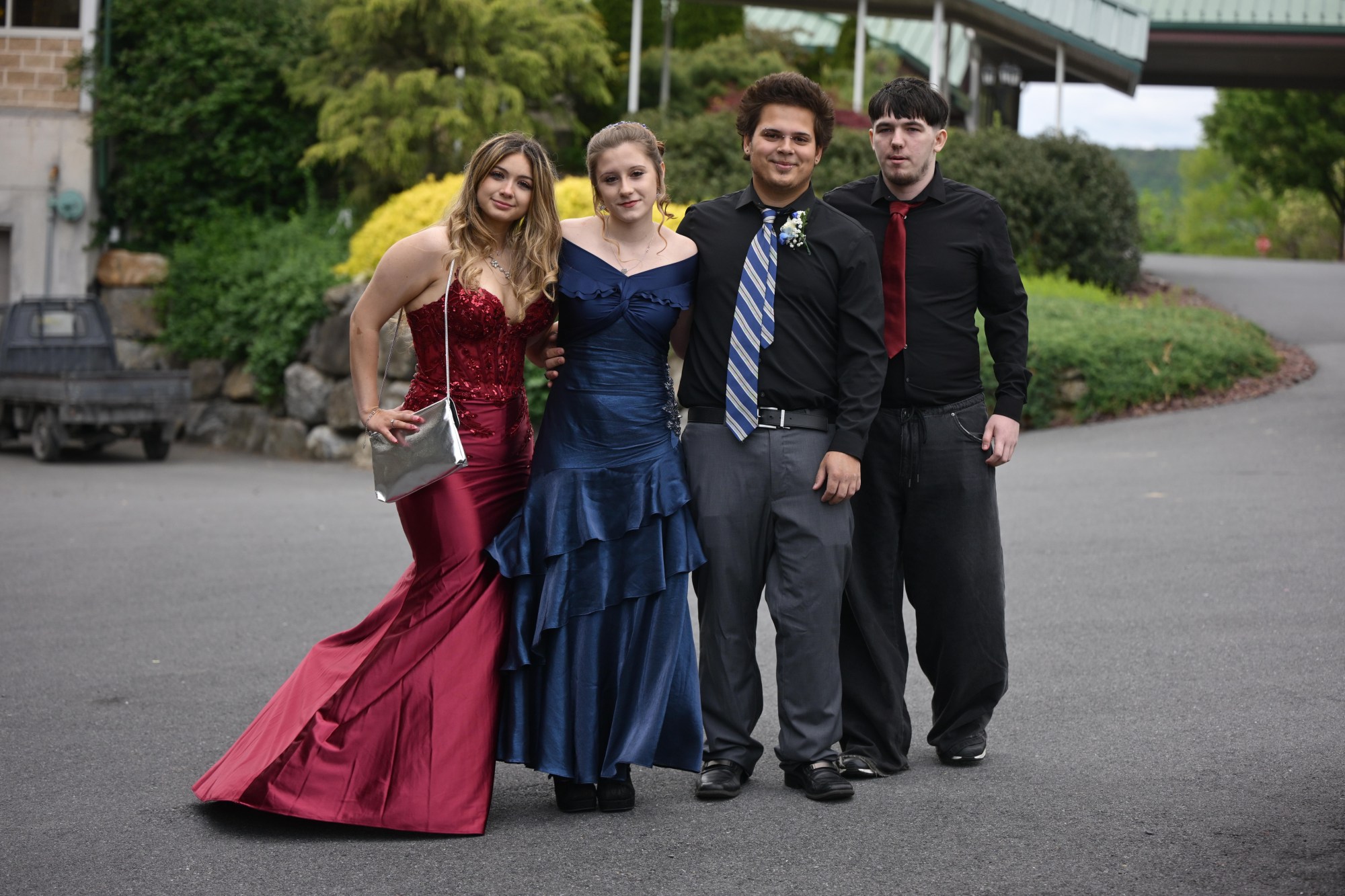 Catasauqua High School held its prom Friday, May 15, 2026, at Woodstone Country Club in Danielsville. Students and their guests arrive to the big night. (Monica Cabrera/The Morning Call)