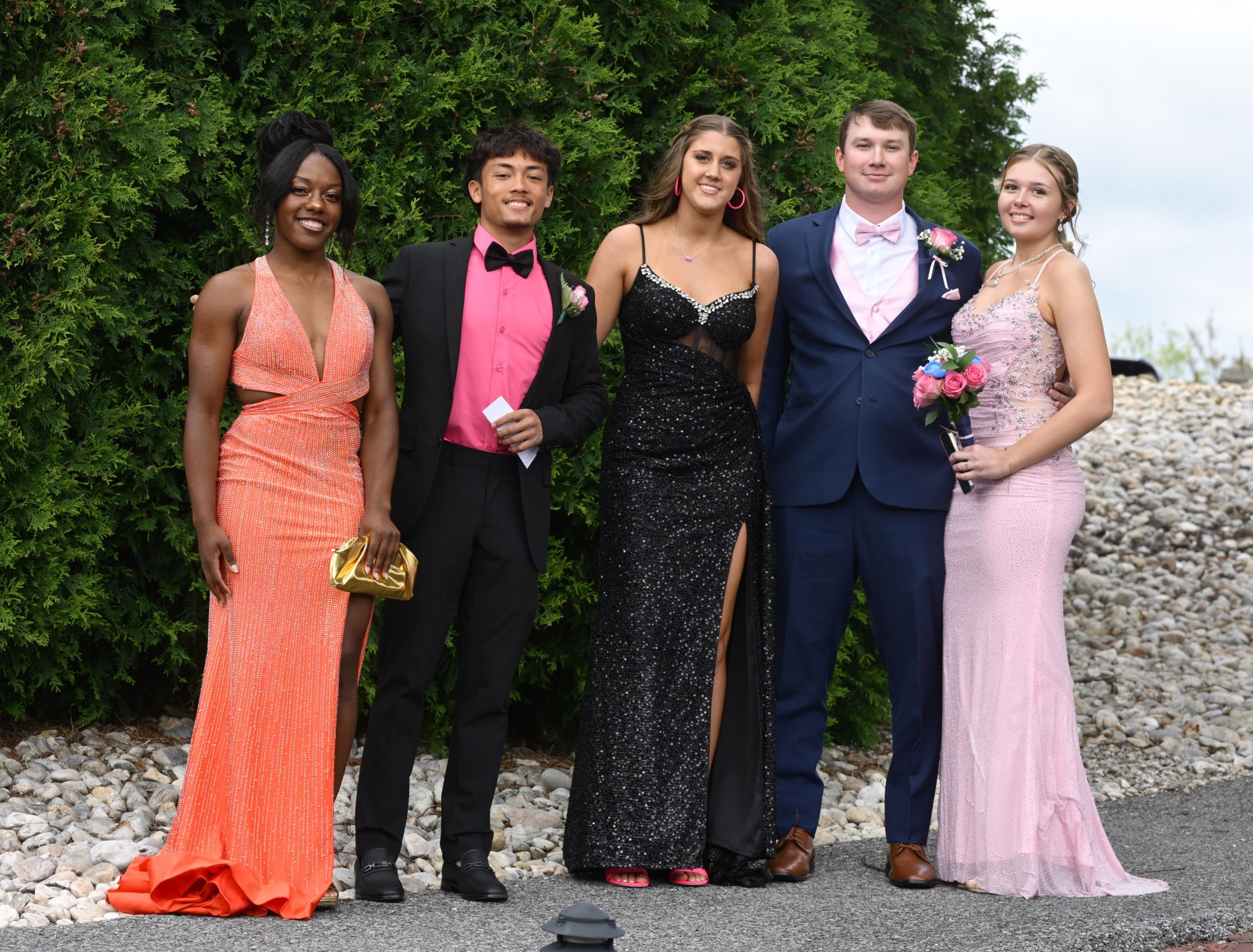 Catasauqua High School held its prom Friday, May 15, 2026, at Woodstone Country Club in Danielsville. Students and their guests arrive to the big night. (Monica Cabrera/The Morning Call)