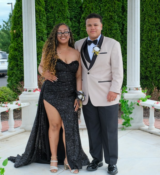 Dieruff High School held its prom Friday, May 15, 2026, at the Centennial Catering and Conference Center in Upper Saucon Township. Students and their guests arrive to the big night. (Sharon Merkel/Special to The Morning Call)