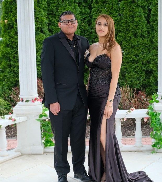 Dieruff High School held its prom Friday, May 15, 2026, at the Centennial Catering and Conference Center in Upper Saucon Township. Students and their guests arrive to the big night. (Sharon Merkel/Special to The Morning Call)