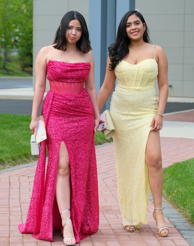Dieruff High School held its prom Friday, May 15, 2026, at the Centennial Catering and Conference Center in Upper Saucon Township. Students and their guests arrive to the big night. (Sharon Merkel/Special to The Morning Call)
