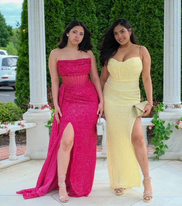 Dieruff High School held its prom Friday, May 15, 2026, at the Centennial Catering and Conference Center in Upper Saucon Township. Students and their guests arrive to the big night. (Sharon Merkel/Special to The Morning Call)