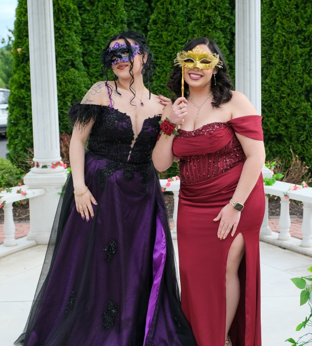 Dieruff High School held its prom Friday, May 15, 2026, at the Centennial Catering and Conference Center in Upper Saucon Township. Students and their guests arrive to the big night. (Sharon Merkel/Special to The Morning Call)