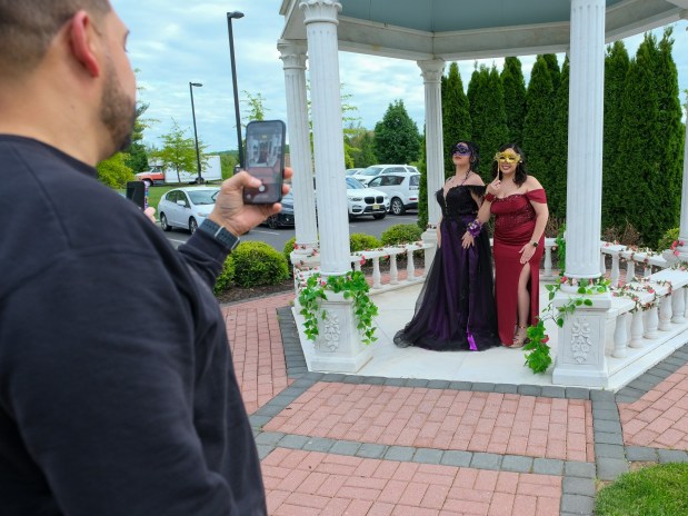 Dieruff High School held its prom Friday, May 15, 2026, at the Centennial Catering and Conference Center in Upper Saucon Township. Students and their guests arrive to the big night. (Sharon Merkel/Special to The Morning Call)