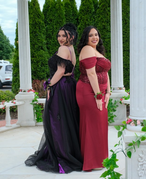 Dieruff High School held its prom Friday, May 15, 2026, at the Centennial Catering and Conference Center in Upper Saucon Township. Students and their guests arrive to the big night. (Sharon Merkel/Special to The Morning Call)