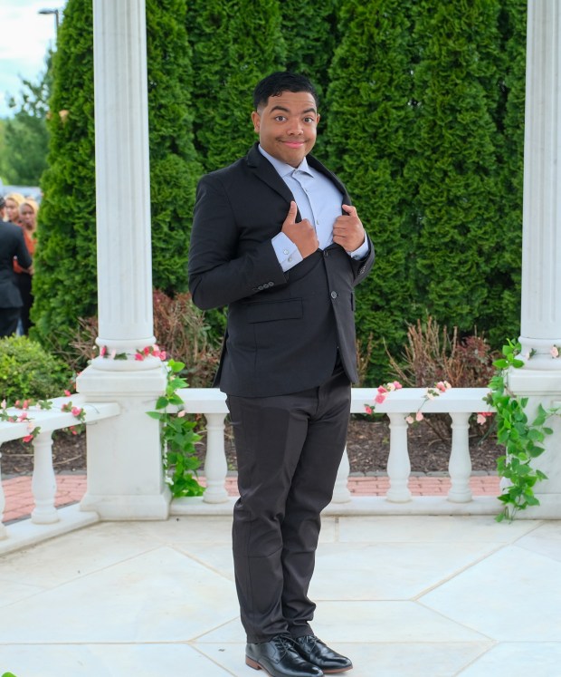 Dieruff High School held its prom Friday, May 15, 2026, at the Centennial Catering and Conference Center in Upper Saucon Township. Students and their guests arrive to the big night. (Sharon Merkel/Special to The Morning Call)