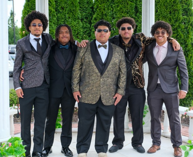 Dieruff High School held its prom Friday, May 15, 2026, at the Centennial Catering and Conference Center in Upper Saucon Township. Students and their guests arrive to the big night. (Sharon Merkel/Special to The Morning Call)