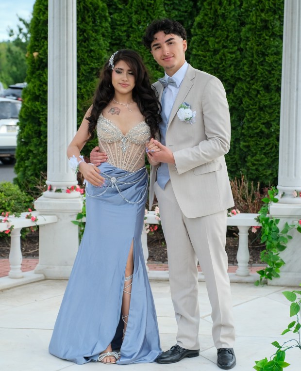 Dieruff High School held its prom Friday, May 15, 2026, at the Centennial Catering and Conference Center in Upper Saucon Township. Students and their guests arrive to the big night. (Sharon Merkel/Special to The Morning Call)