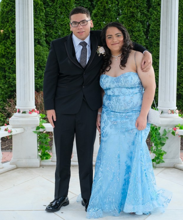 Dieruff High School held its prom Friday, May 15, 2026, at the Centennial Catering and Conference Center in Upper Saucon Township. Students and their guests arrive to the big night. (Sharon Merkel/Special to The Morning Call)