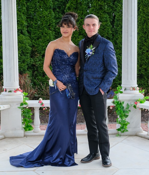 Dieruff High School held its prom Friday, May 15, 2026, at the Centennial Catering and Conference Center in Upper Saucon Township. Students and their guests arrive to the big night. (Sharon Merkel/Special to The Morning Call)