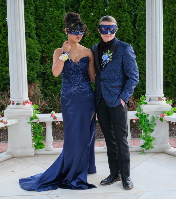 Dieruff High School held its prom Friday, May 15, 2026, at the Centennial Catering and Conference Center in Upper Saucon Township. Students and their guests arrive to the big night. (Sharon Merkel/Special to The Morning Call)