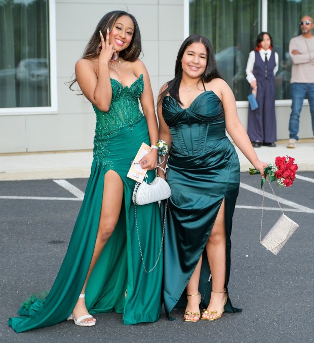 Dieruff High School held its prom Friday, May 15, 2026, at the Centennial Catering and Conference Center in Upper Saucon Township. Students and their guests arrive to the big night. (Sharon Merkel/Special to The Morning Call)
