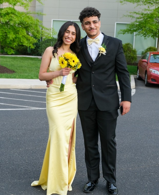 Dieruff High School held its prom Friday, May 15, 2026, at the Centennial Catering and Conference Center in Upper Saucon Township. Students and their guests arrive to the big night. (Sharon Merkel/Special to The Morning Call)