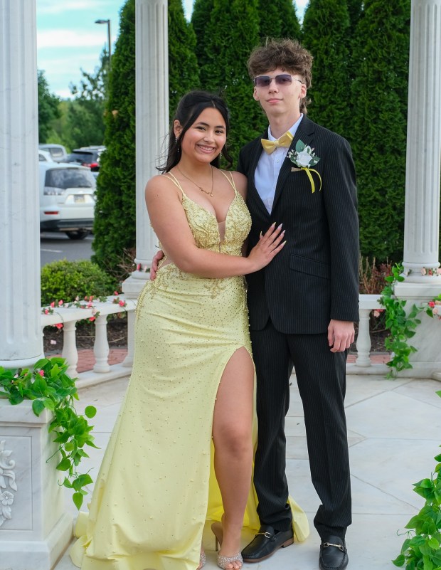 Dieruff High School held its prom Friday, May 15, 2026, at the Centennial Catering and Conference Center in Upper Saucon Township. Students and their guests arrive to the big night. (Sharon Merkel/Special to The Morning Call)