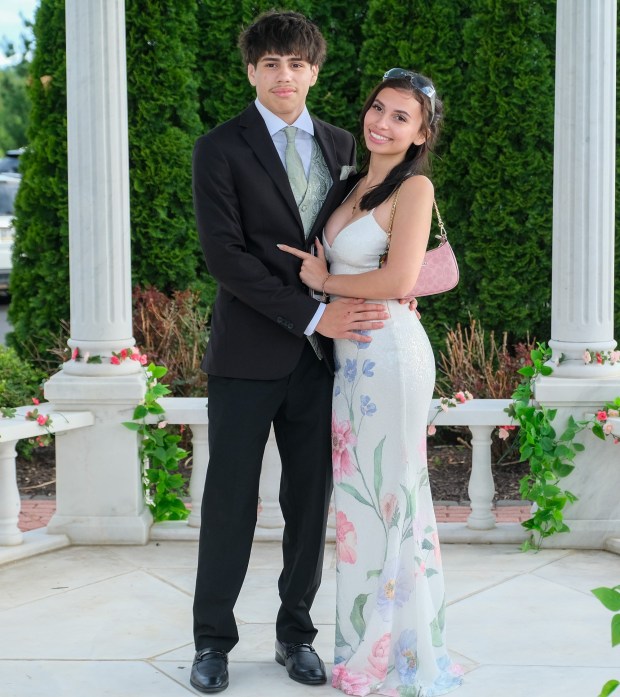 Dieruff High School held its prom Friday, May 15, 2026, at the Centennial Catering and Conference Center in Upper Saucon Township. Students and their guests arrive to the big night. (Sharon Merkel/Special to The Morning Call)