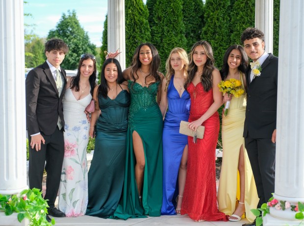 Dieruff High School held its prom Friday, May 15, 2026, at the Centennial Catering and Conference Center in Upper Saucon Township. Students and their guests arrive to the big night. (Sharon Merkel/Special to The Morning Call)