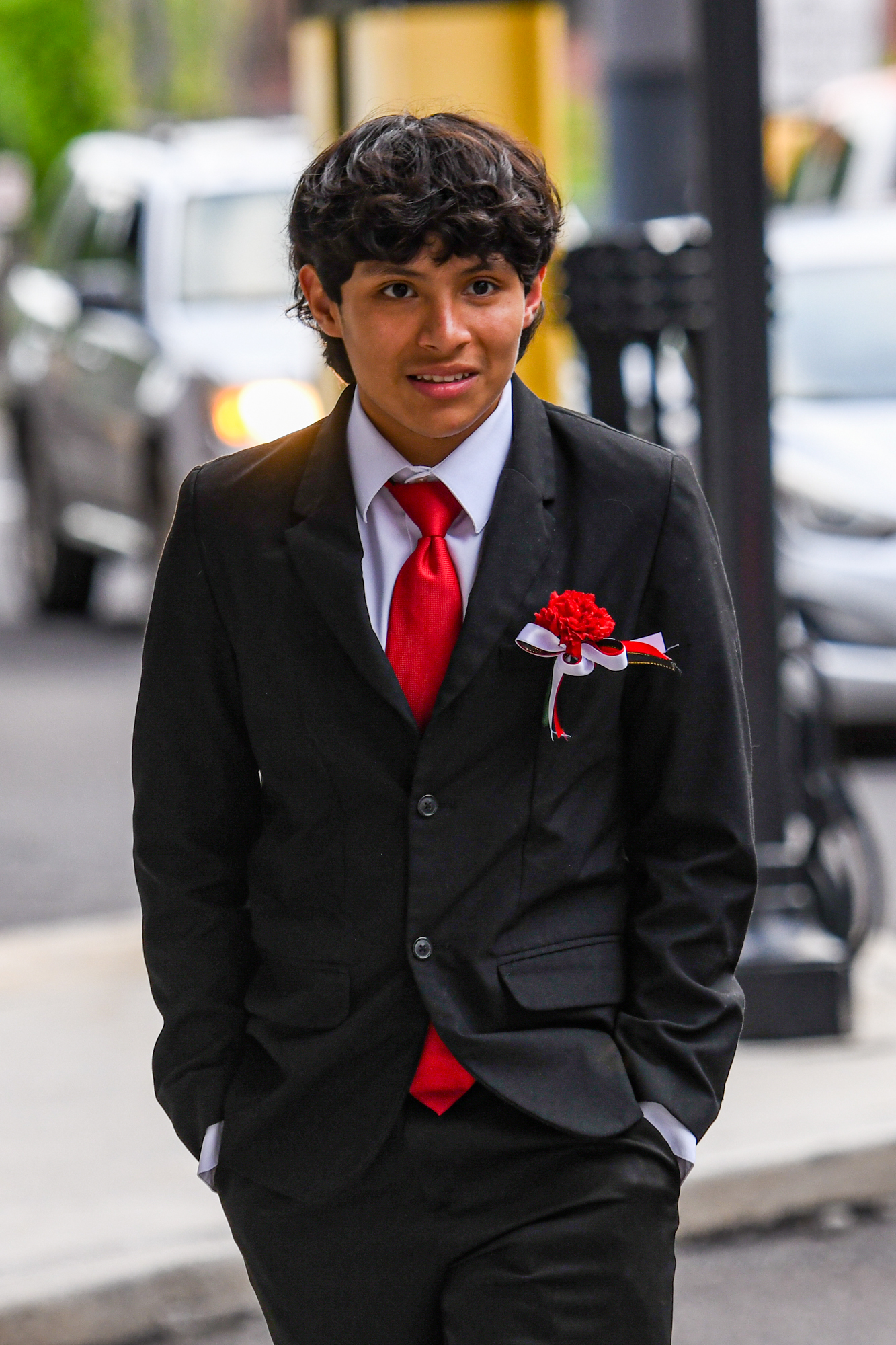 Easton Area High School held its prom Saturday, May 16, at SteelStacks in Bethlehem. Students and their guests arrive to the big night. (Riley Gallagher/Christmas City Studio)