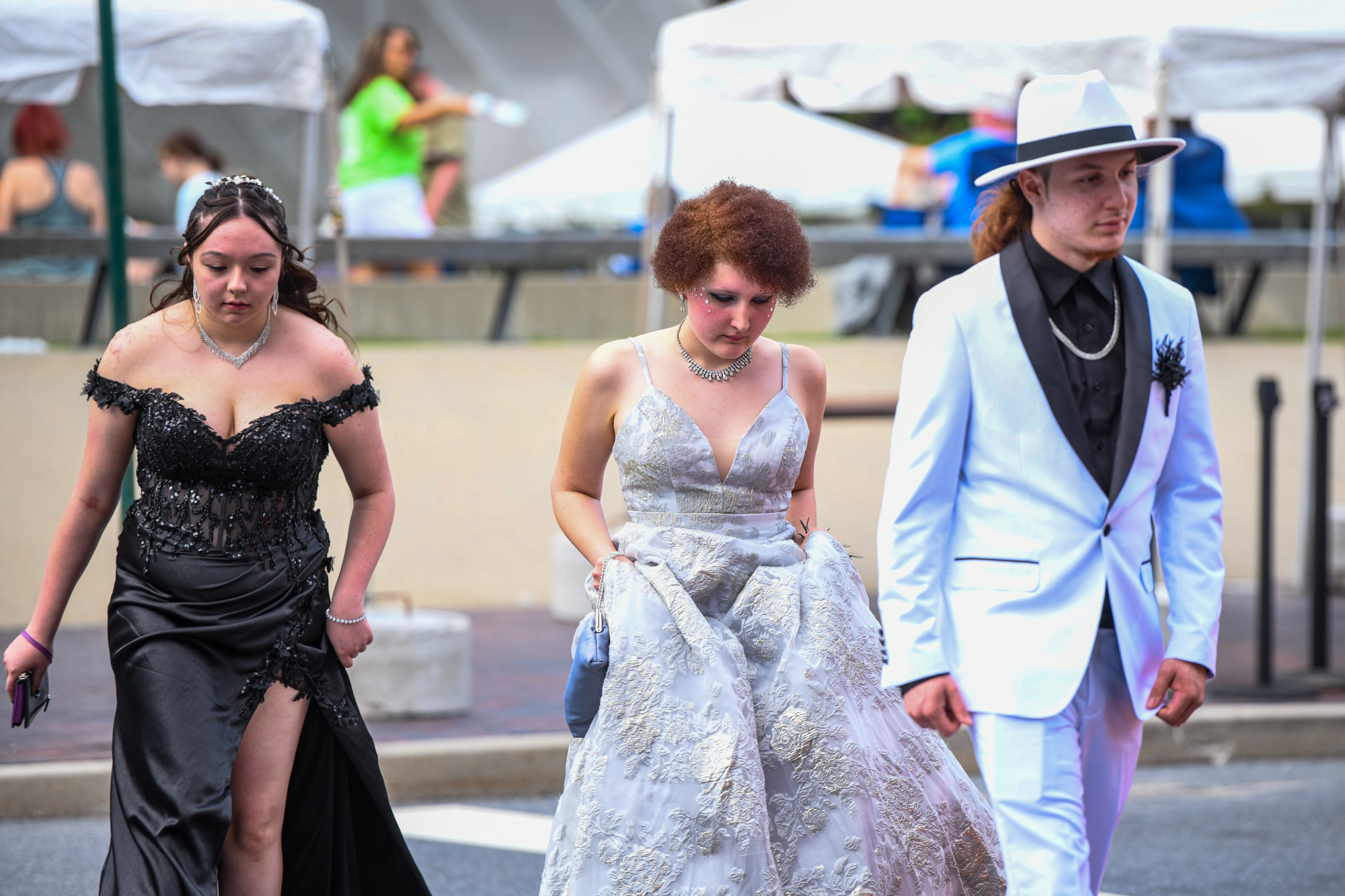 Easton Area High School held its prom Saturday, May 16, at SteelStacks in Bethlehem. Students and their guests arrive to the big night. (Riley Gallagher/Christmas City Studio)