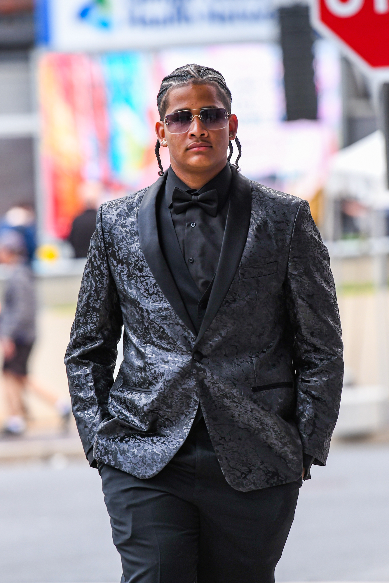 Easton Area High School held its prom Saturday, May 16, at SteelStacks in Bethlehem. Students and their guests arrive to the big night. (Riley Gallagher/Christmas City Studio)