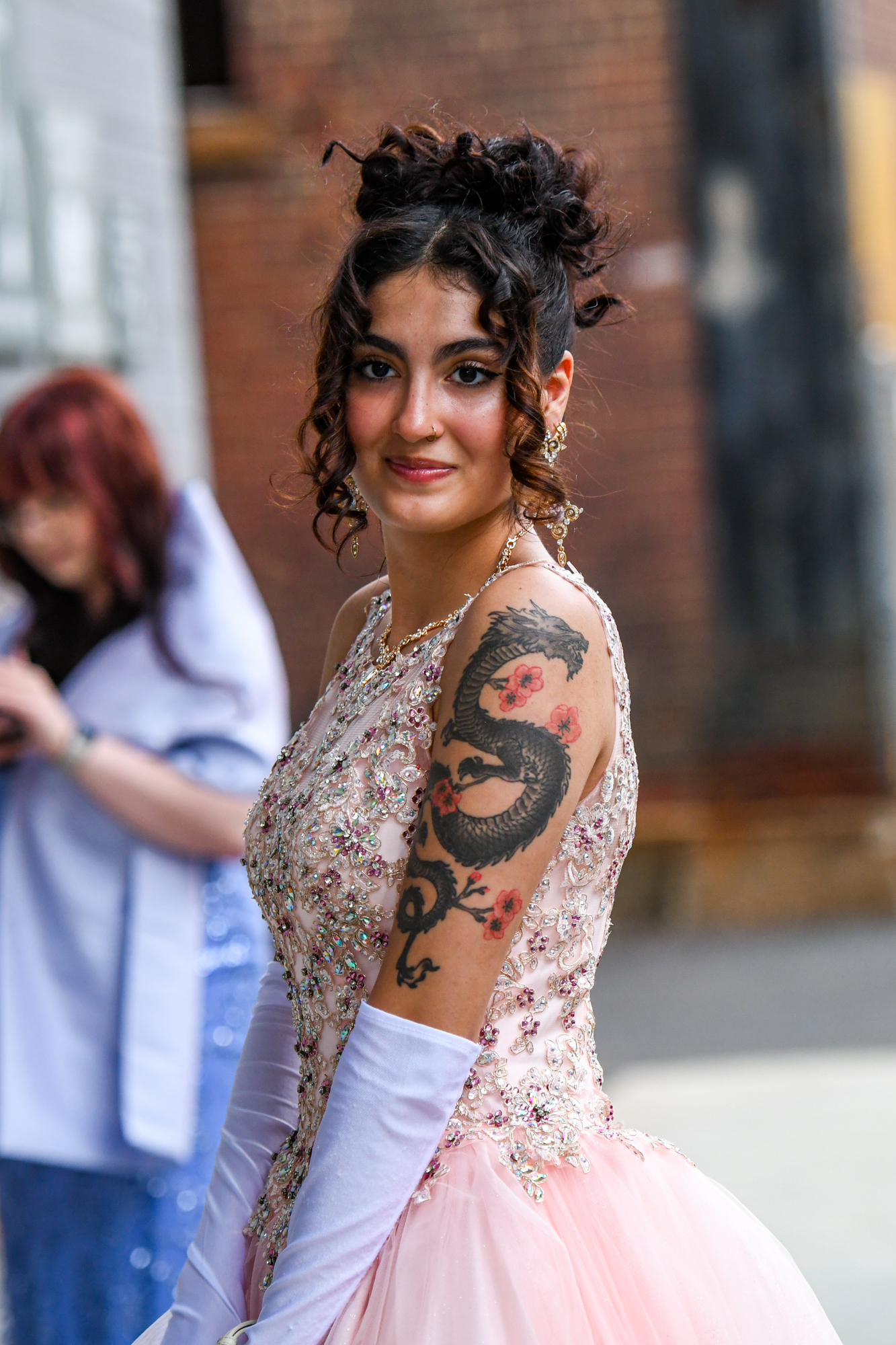 Easton Area High School held its prom Saturday, May 16, at SteelStacks in Bethlehem. Students and their guests arrive to the big night. (Riley Gallagher/Christmas City Studio)