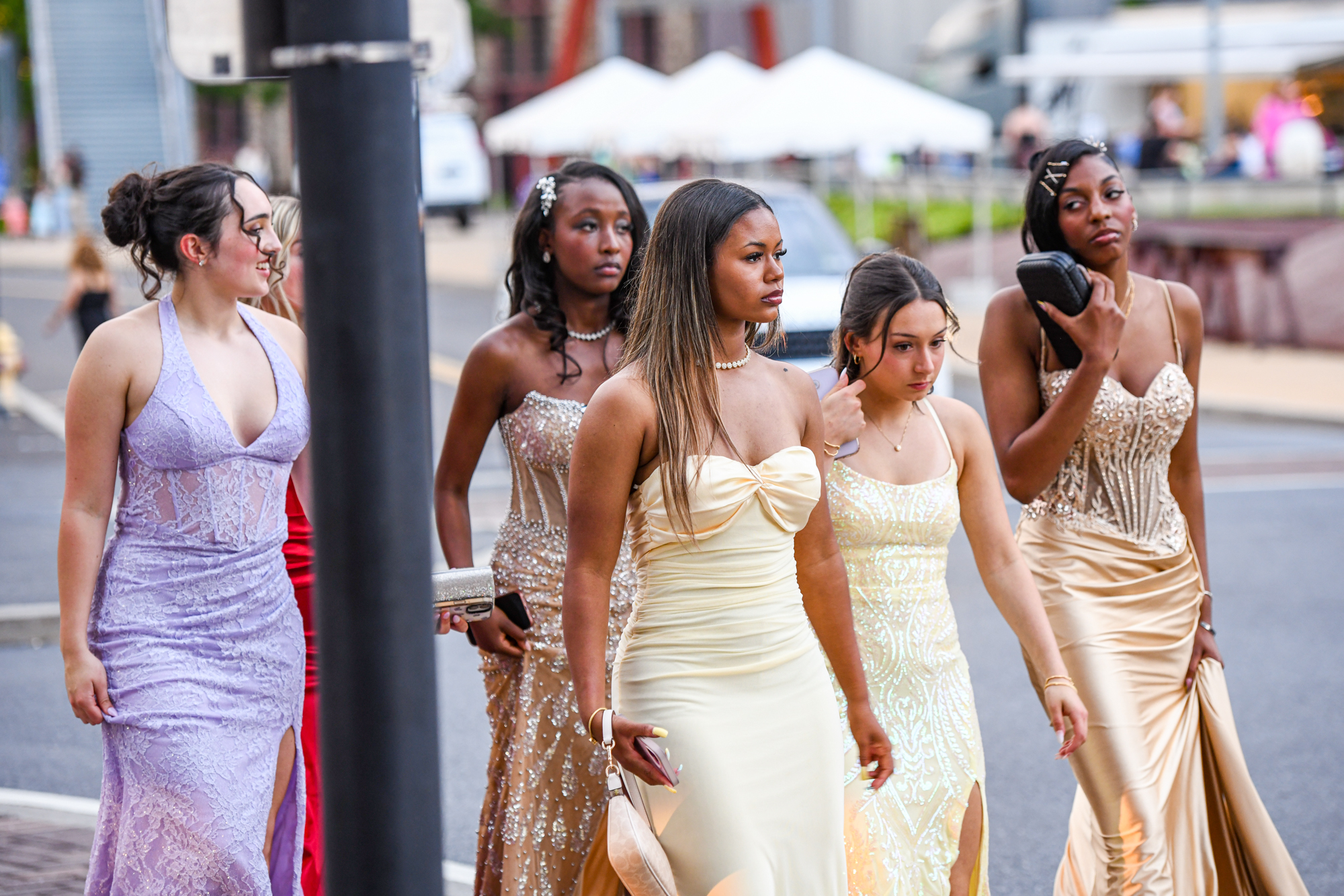 Easton Area High School held its prom Saturday, May 16, at SteelStacks in Bethlehem. Students and their guests arrive to the big night. (Riley Gallagher/Christmas City Studio)