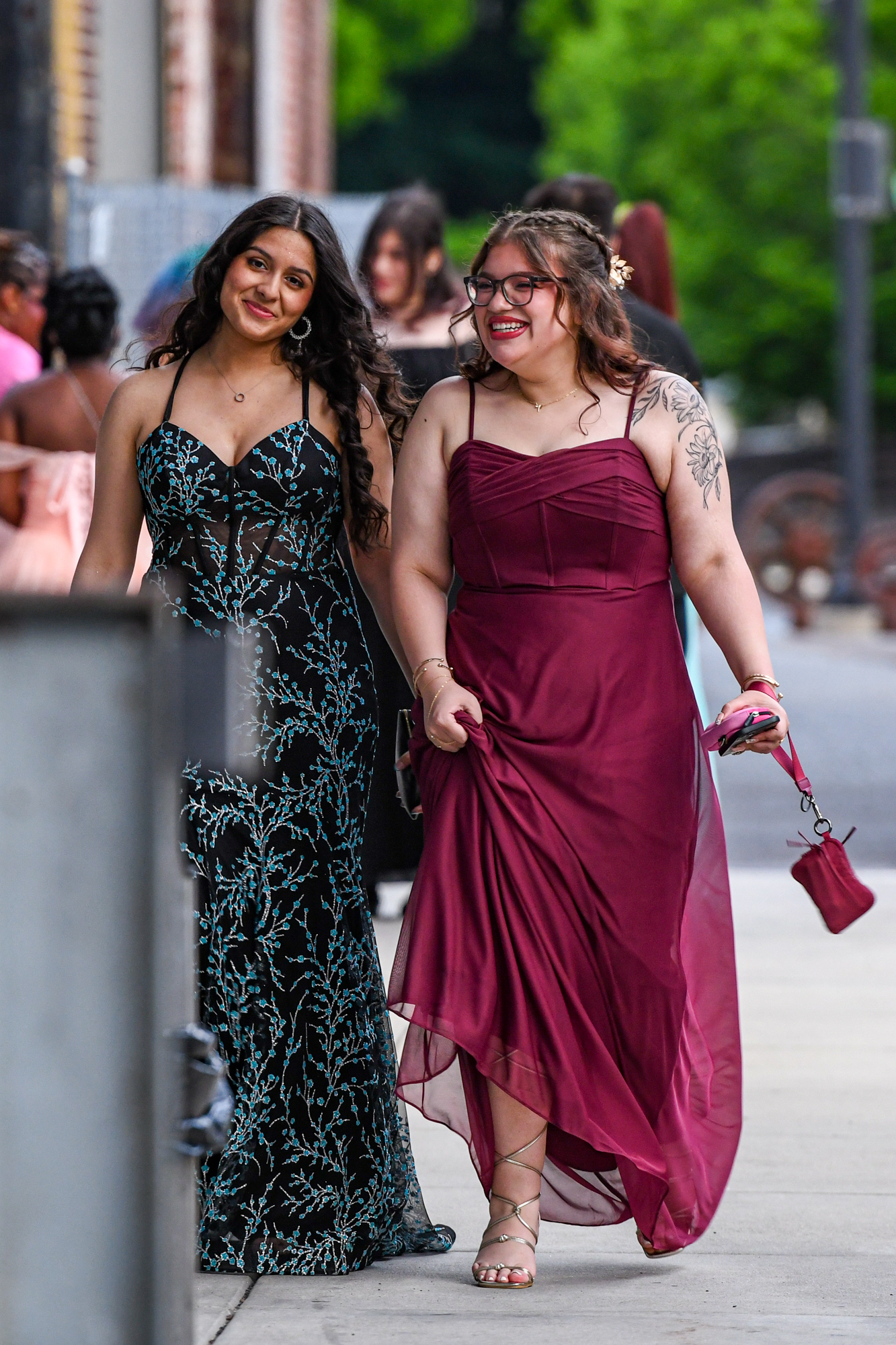 Easton Area High School held its prom Saturday, May 16, at SteelStacks in Bethlehem. Students and their guests arrive to the big night. (Riley Gallagher/Christmas City Studio)