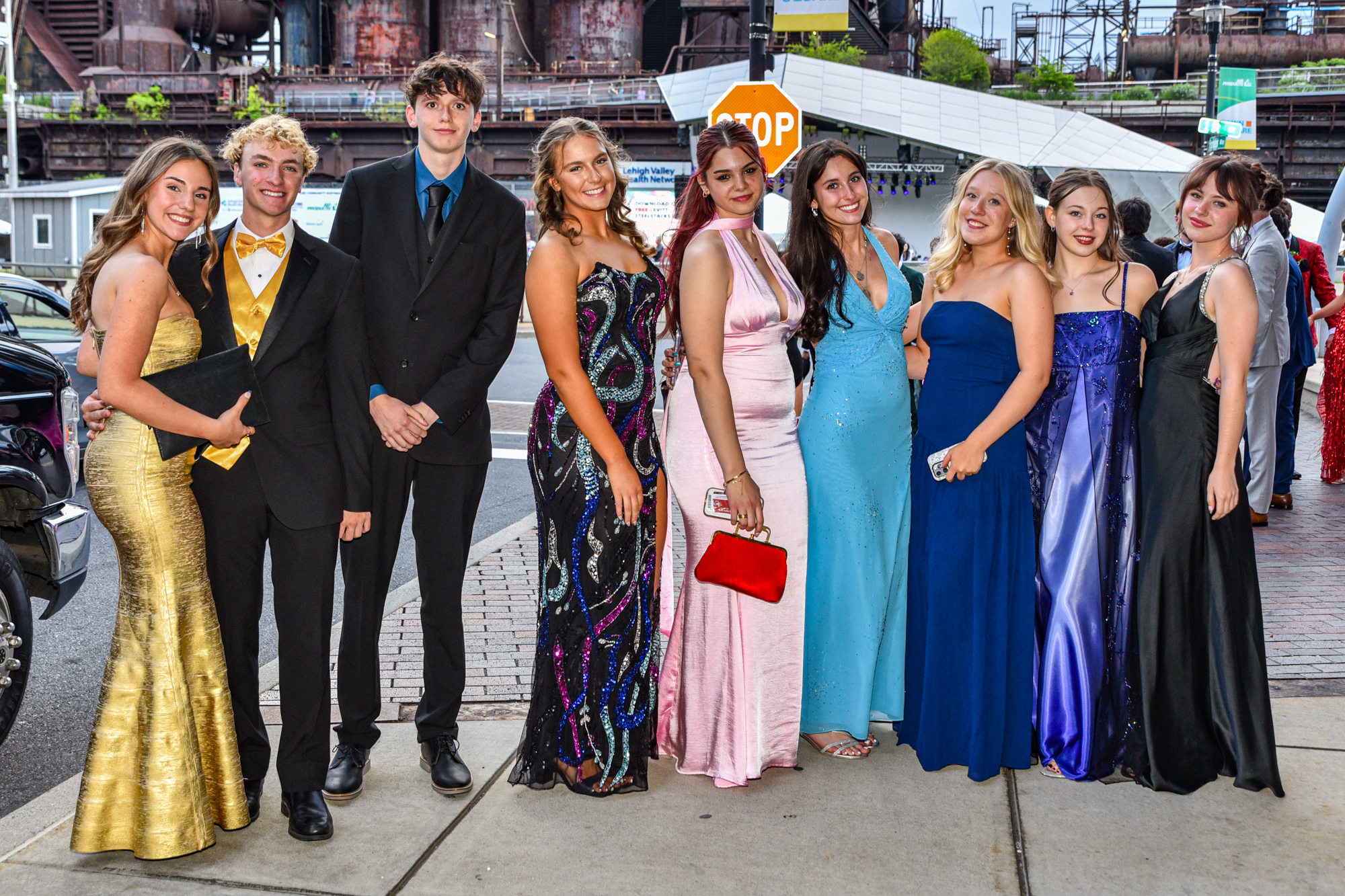 Easton Area High School held its prom Saturday, May 16, at SteelStacks in Bethlehem. Students and their guests arrive to the big night. (Riley Gallagher/Christmas City Studio)