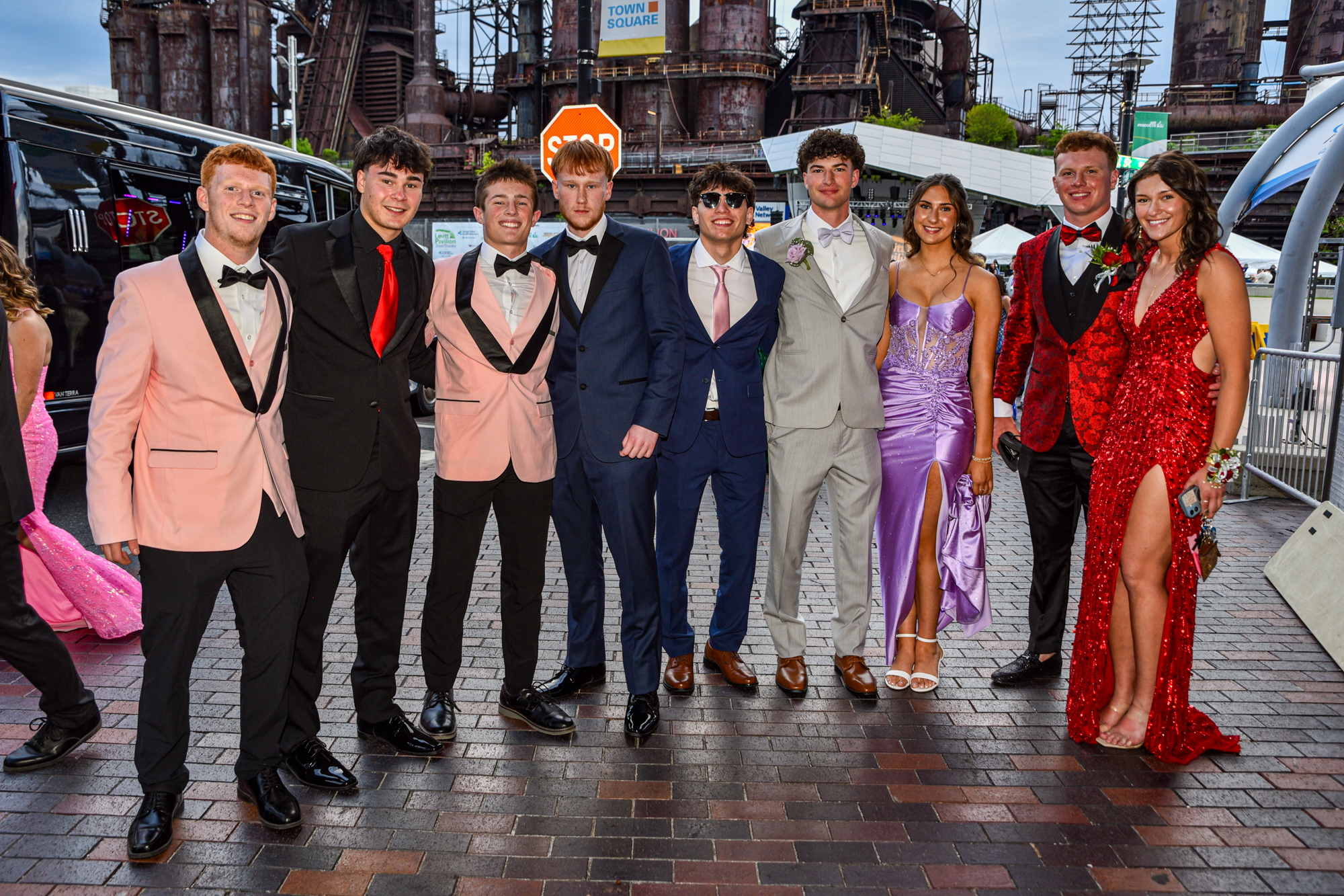 Easton Area High School held its prom Saturday, May 16, at SteelStacks in Bethlehem. Students and their guests arrive to the big night. (Riley Gallagher/Christmas City Studio)