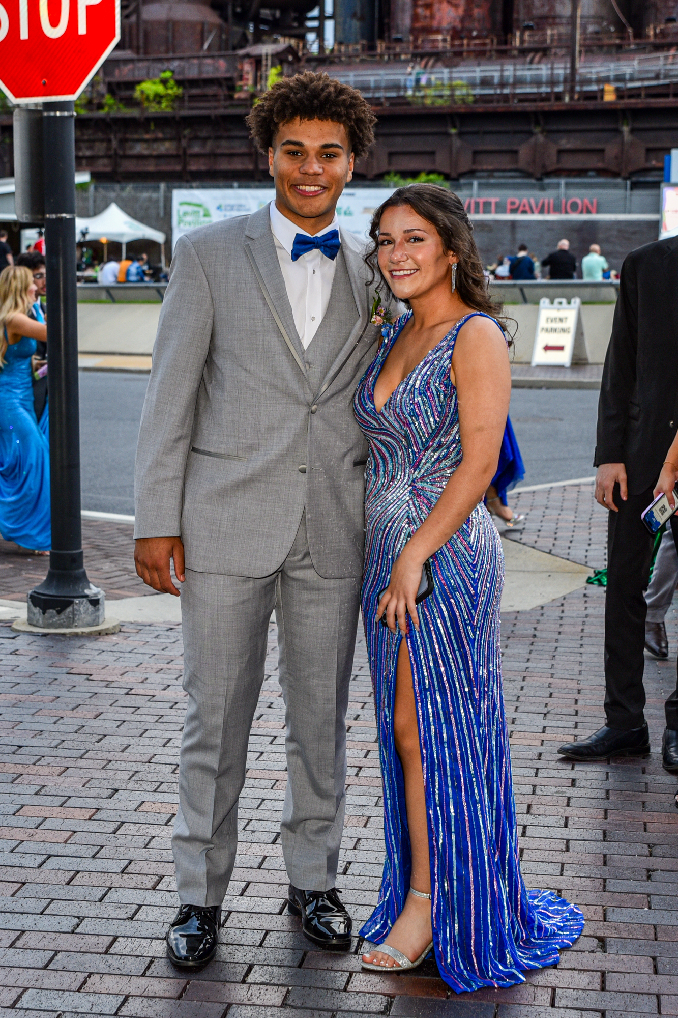 Easton Area High School held its prom Saturday, May 16, at SteelStacks in Bethlehem. Students and their guests arrive to the big night. (Riley Gallagher/Christmas City Studio)