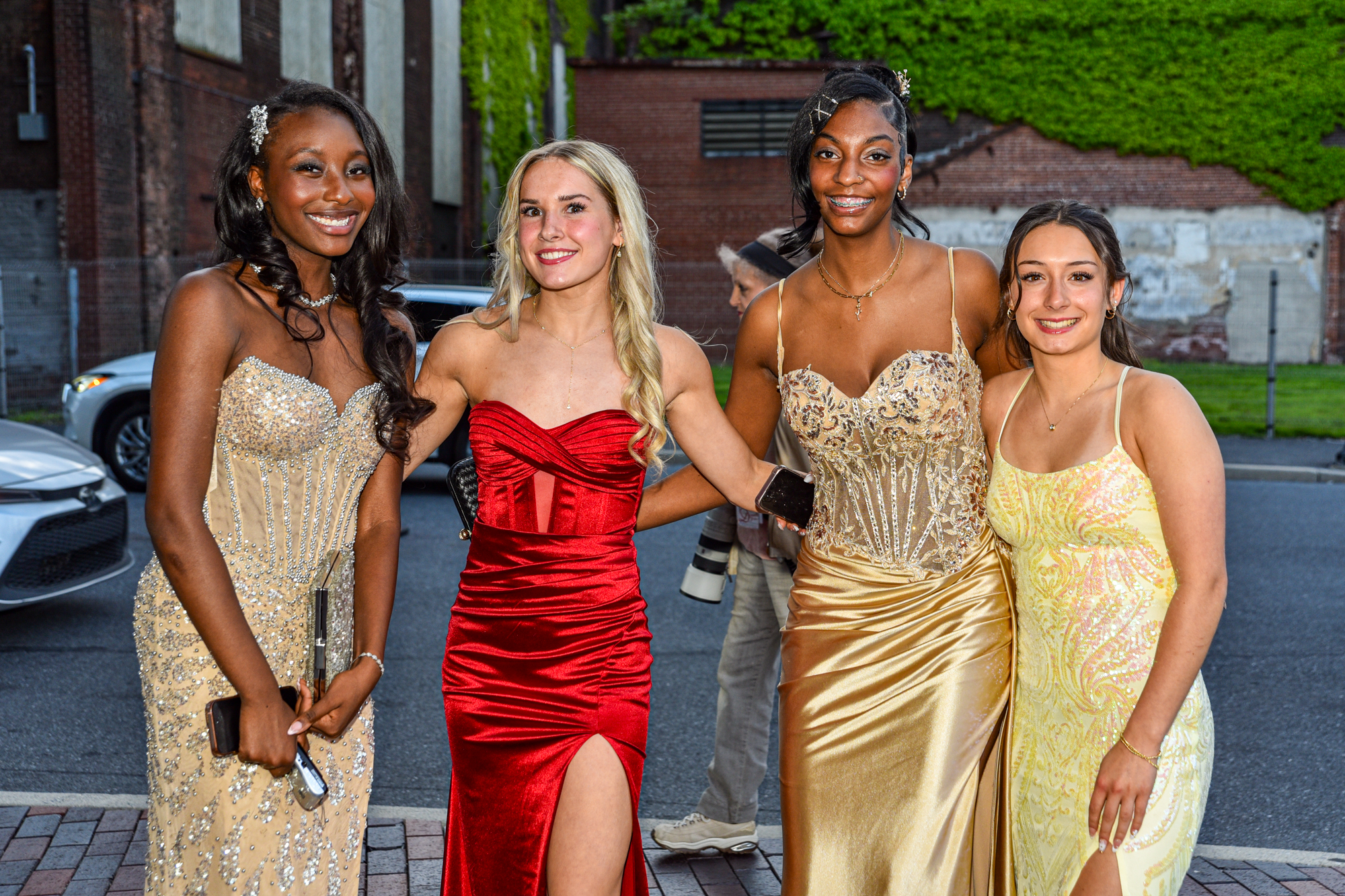 Easton Area High School held its prom Saturday, May 16, at SteelStacks in Bethlehem. Students and their guests arrive to the big night. (Riley Gallagher/Christmas City Studio)