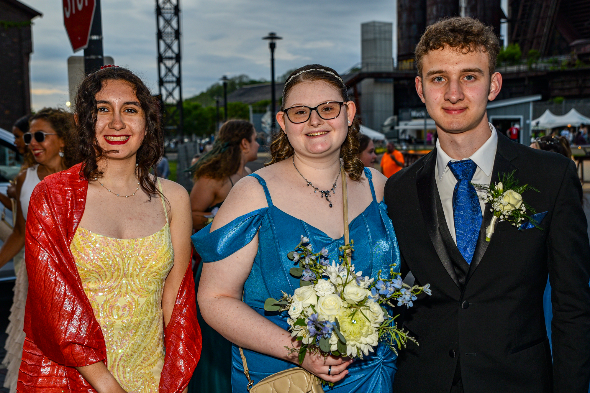 Easton Area High School held its prom Saturday, May 16, at SteelStacks in Bethlehem. Students and their guests arrive to the big night. (Riley Gallagher/Christmas City Studio)