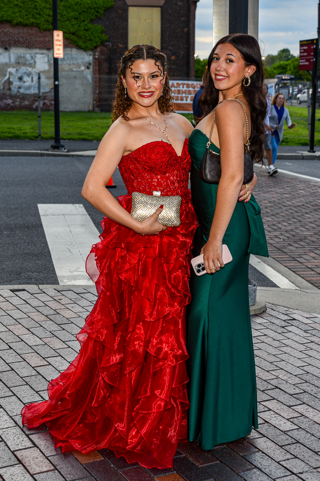 Easton Area High School held its prom Saturday, May 16, at SteelStacks in Bethlehem. Students and their guests arrive to the big night. (Riley Gallagher/Christmas City Studio)