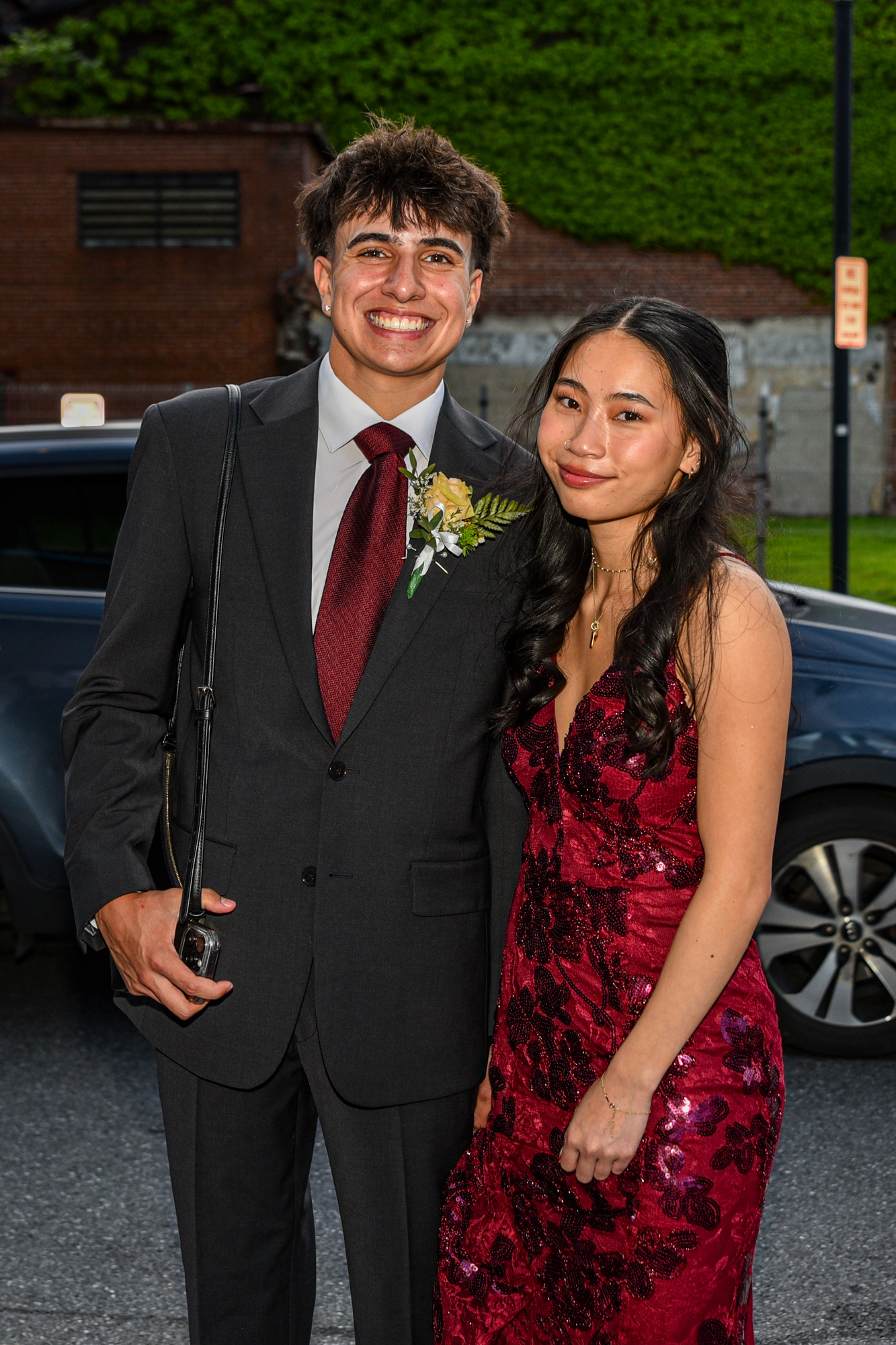 Easton Area High School held its prom Saturday, May 16, at SteelStacks in Bethlehem. Students and their guests arrive to the big night. (Riley Gallagher/Christmas City Studio)