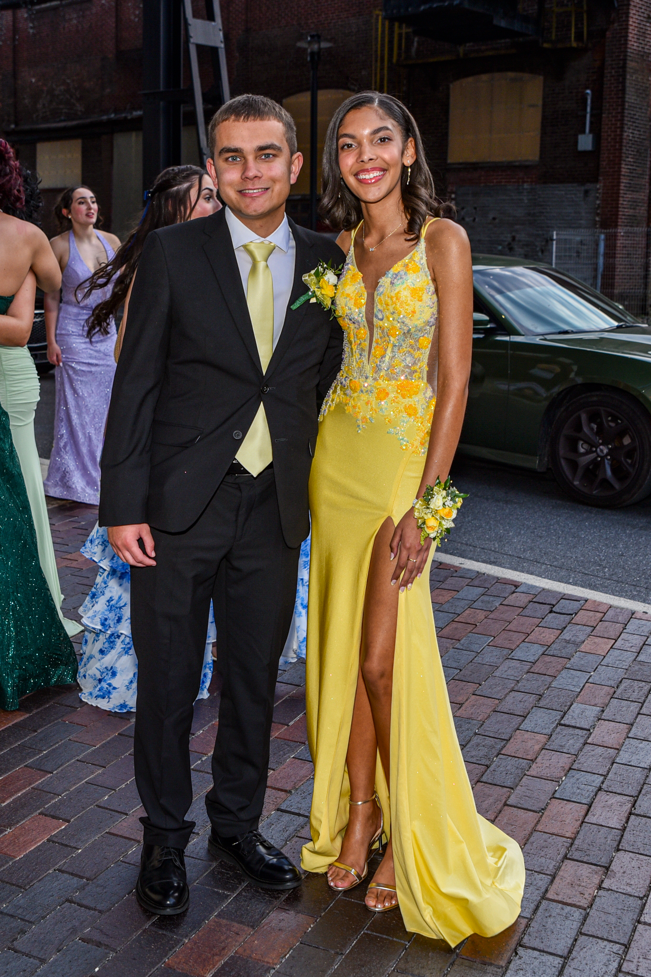 Easton Area High School held its prom Saturday, May 16, at SteelStacks in Bethlehem. Students and their guests arrive to the big night. (Riley Gallagher/Christmas City Studio)