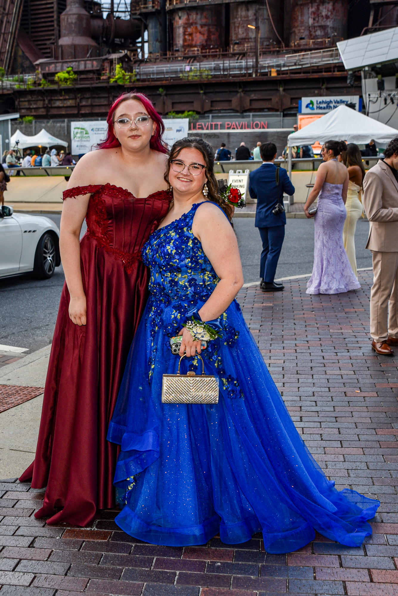 Easton Area High School held its prom Saturday, May 16, at SteelStacks in Bethlehem. Students and their guests arrive to the big night. (Riley Gallagher/Christmas City Studio)