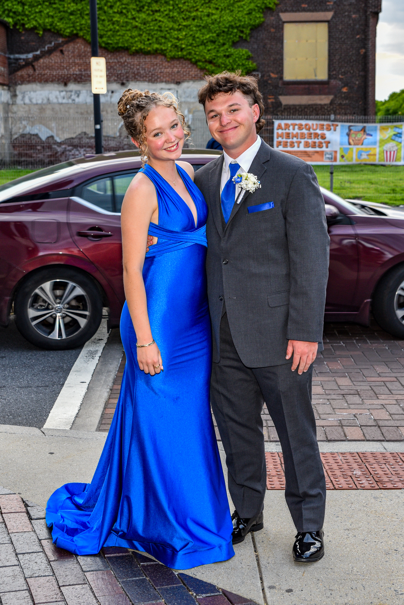 Easton Area High School held its prom Saturday, May 16, at SteelStacks in Bethlehem. Students and their guests arrive to the big night. (Riley Gallagher/Christmas City Studio)