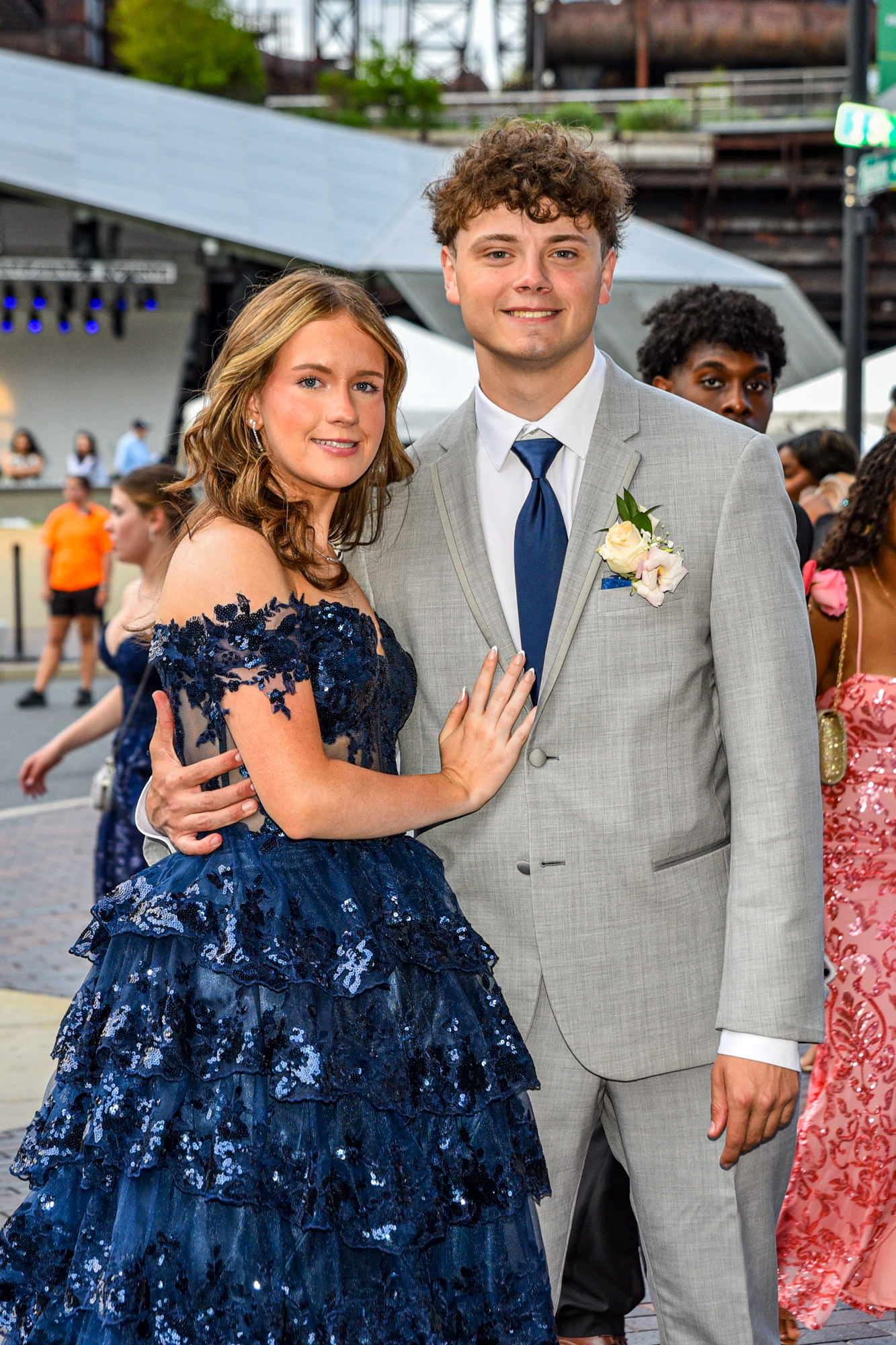 Easton Area High School held its prom Saturday, May 16, at SteelStacks in Bethlehem. Students and their guests arrive to the big night. (Riley Gallagher/Christmas City Studio)