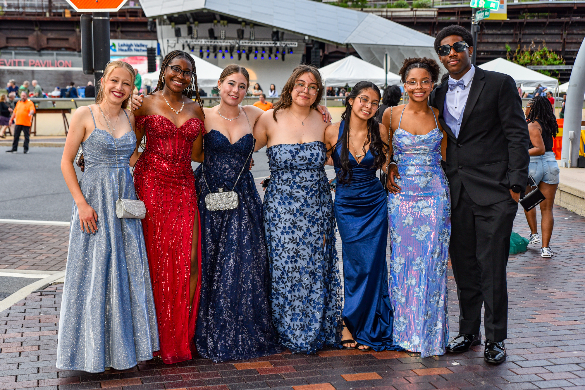 Easton Area High School held its prom Saturday, May 16, at SteelStacks in Bethlehem. Students and their guests arrive to the big night. (Riley Gallagher/Christmas City Studio)