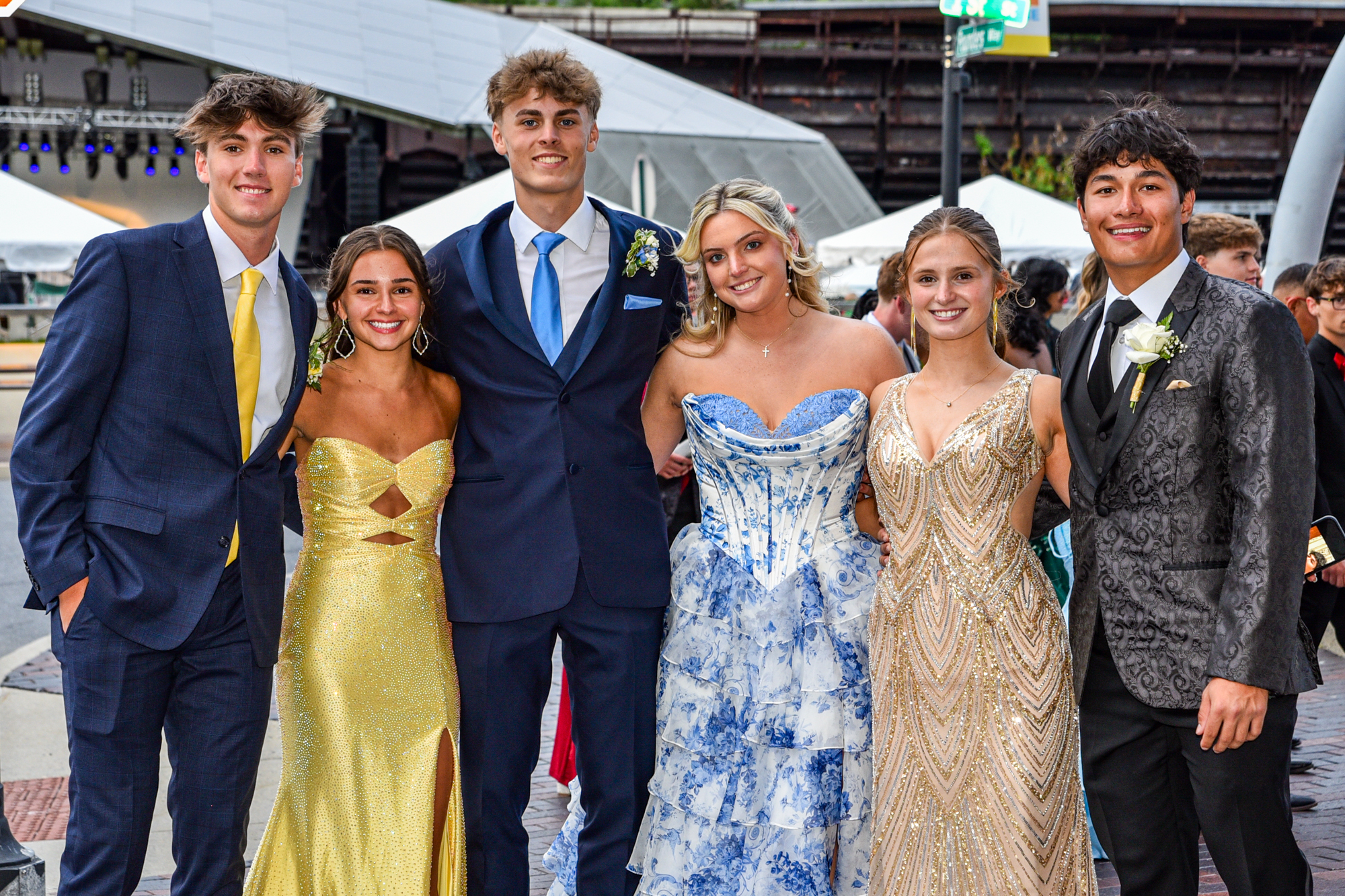 Easton Area High School held its prom Saturday, May 16, at SteelStacks in Bethlehem. Students and their guests arrive to the big night. (Riley Gallagher/Christmas City Studio)