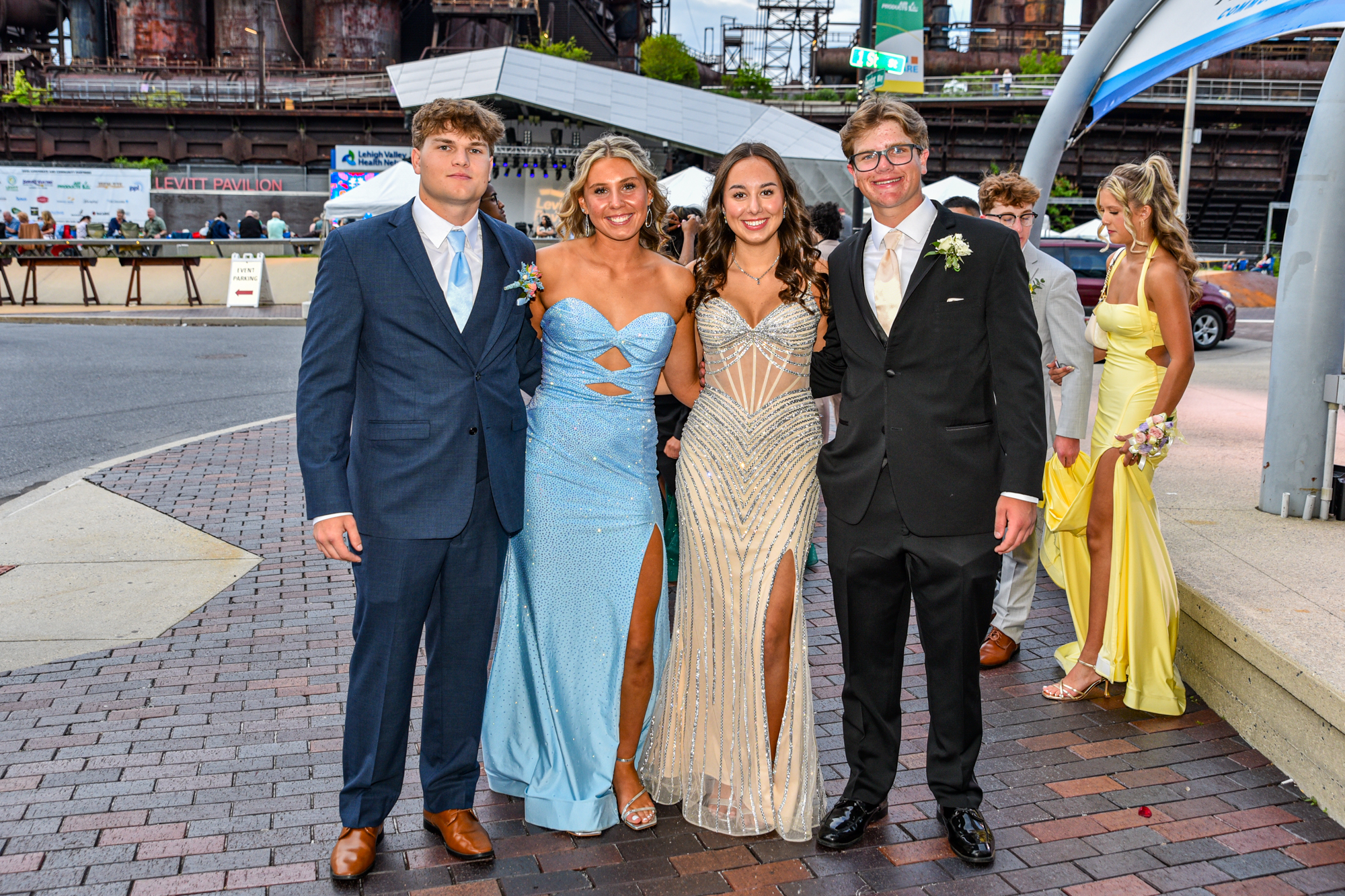 Easton Area High School held its prom Saturday, May 16, at SteelStacks in Bethlehem. Students and their guests arrive to the big night. (Riley Gallagher/Christmas City Studio)