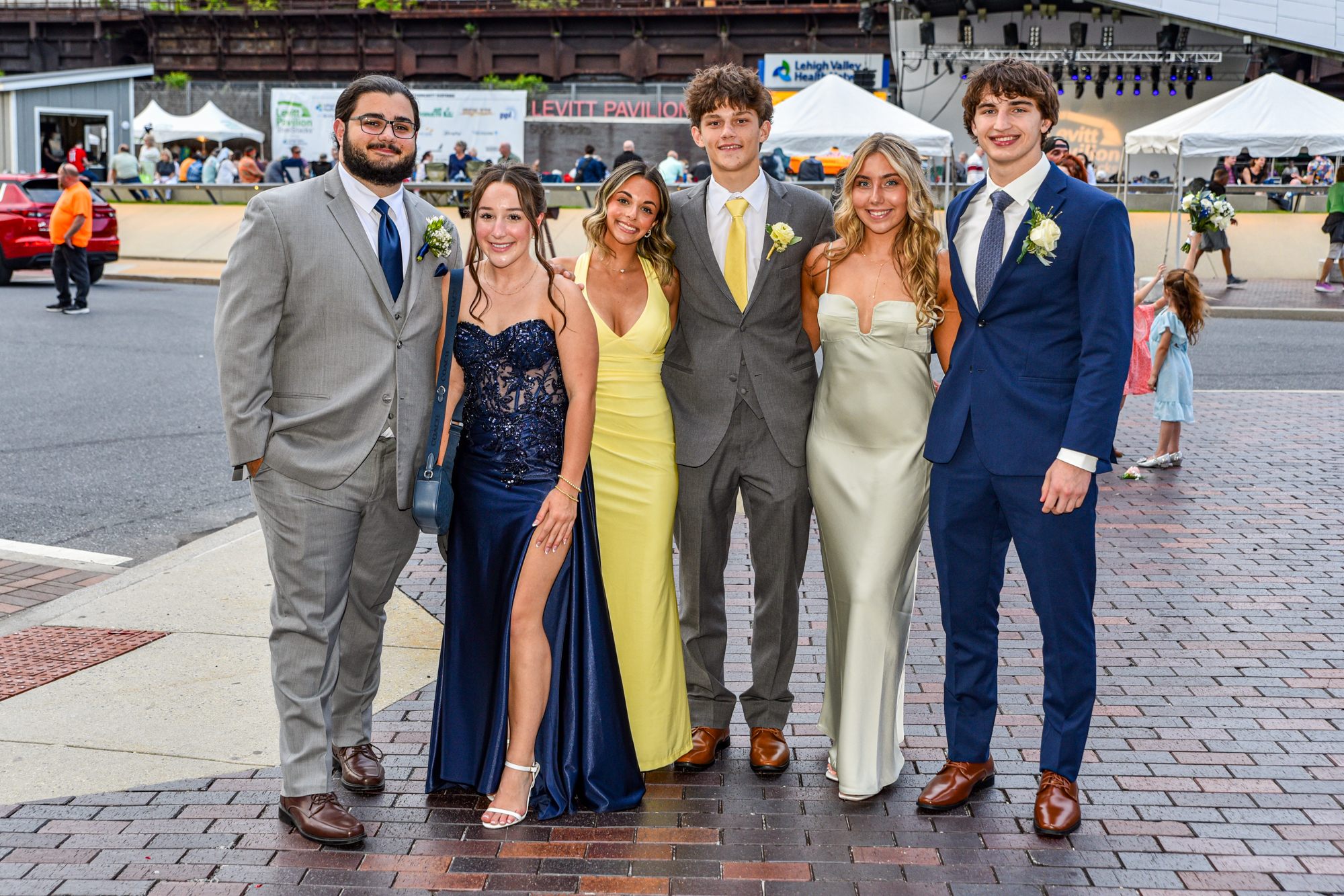 Easton Area High School held its prom Saturday, May 16, at SteelStacks in Bethlehem. Students and their guests arrive to the big night. (Riley Gallagher/Christmas City Studio)