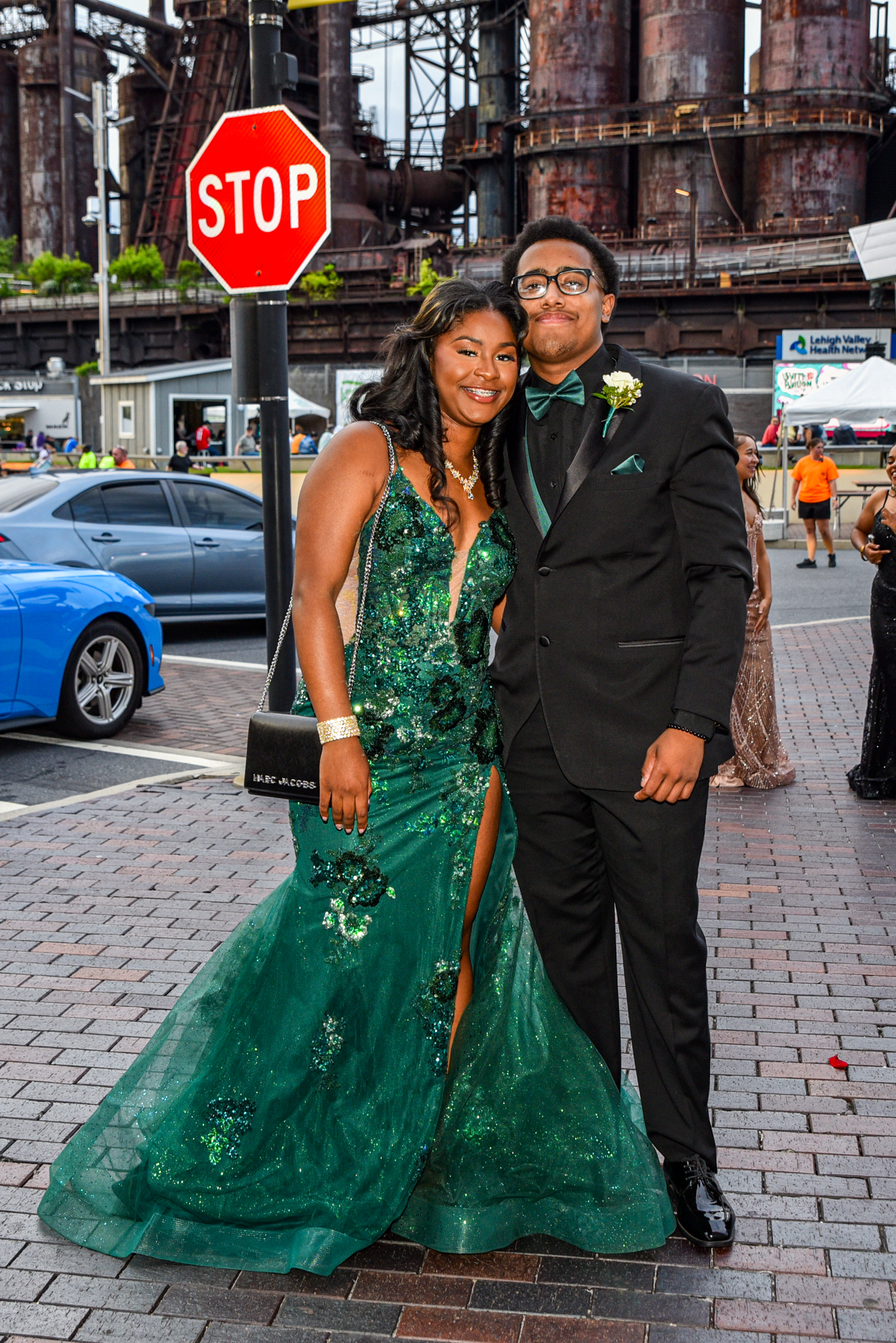 Easton Area High School held its prom Saturday, May 16, at SteelStacks in Bethlehem. Students and their guests arrive to the big night. (Riley Gallagher/Christmas City Studio)