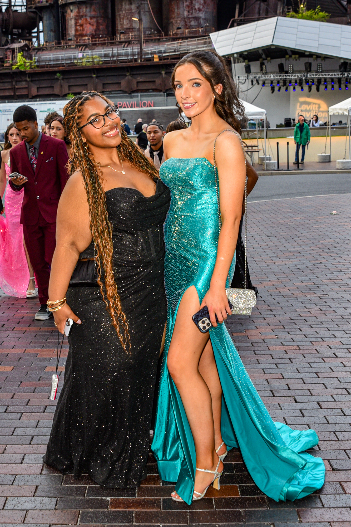 Easton Area High School held its prom Saturday, May 16, at SteelStacks in Bethlehem. Students and their guests arrive to the big night. (Riley Gallagher/Christmas City Studio)