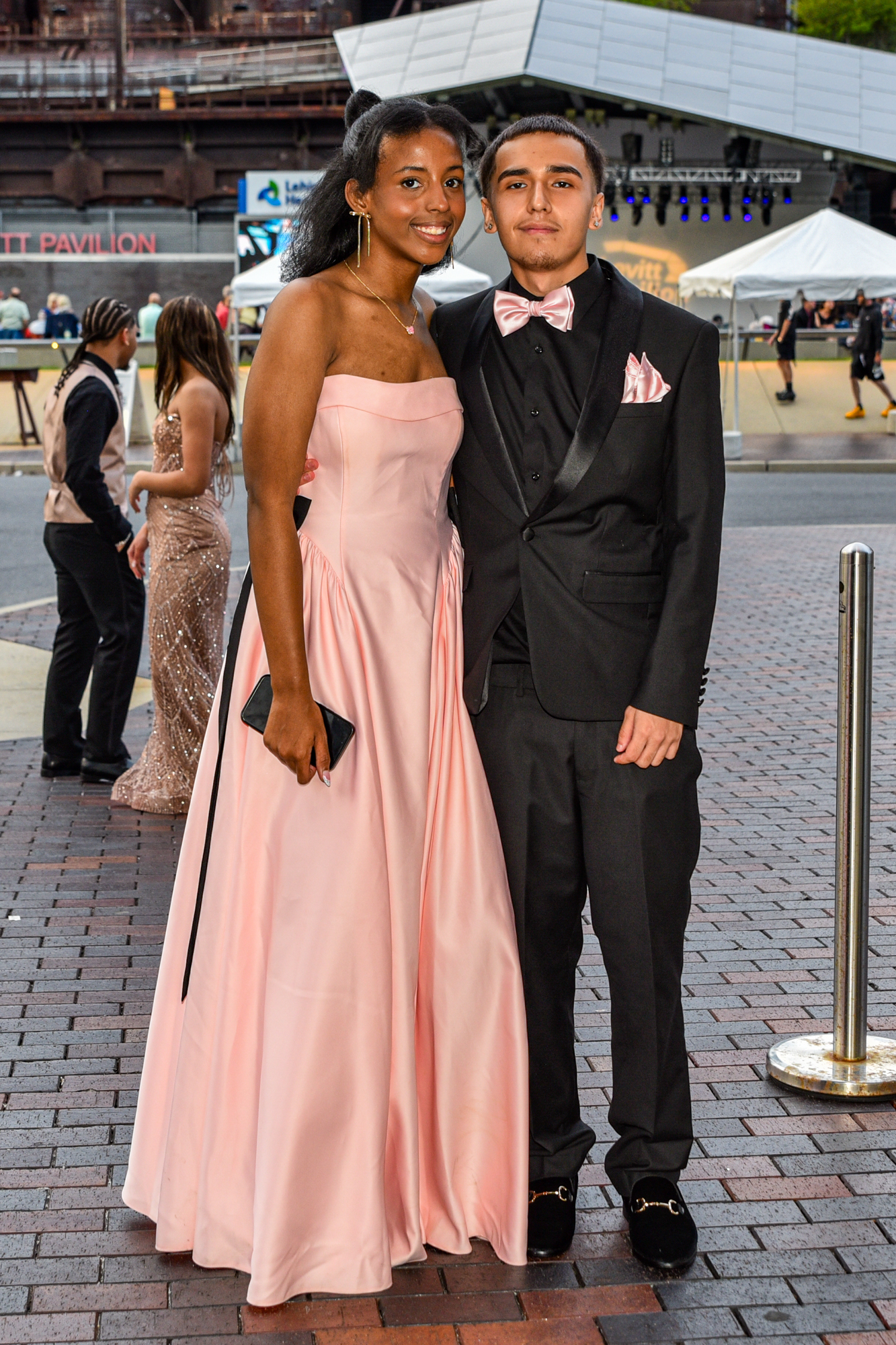 Easton Area High School held its prom Saturday, May 16, at SteelStacks in Bethlehem. Students and their guests arrive to the big night. (Riley Gallagher/Christmas City Studio)