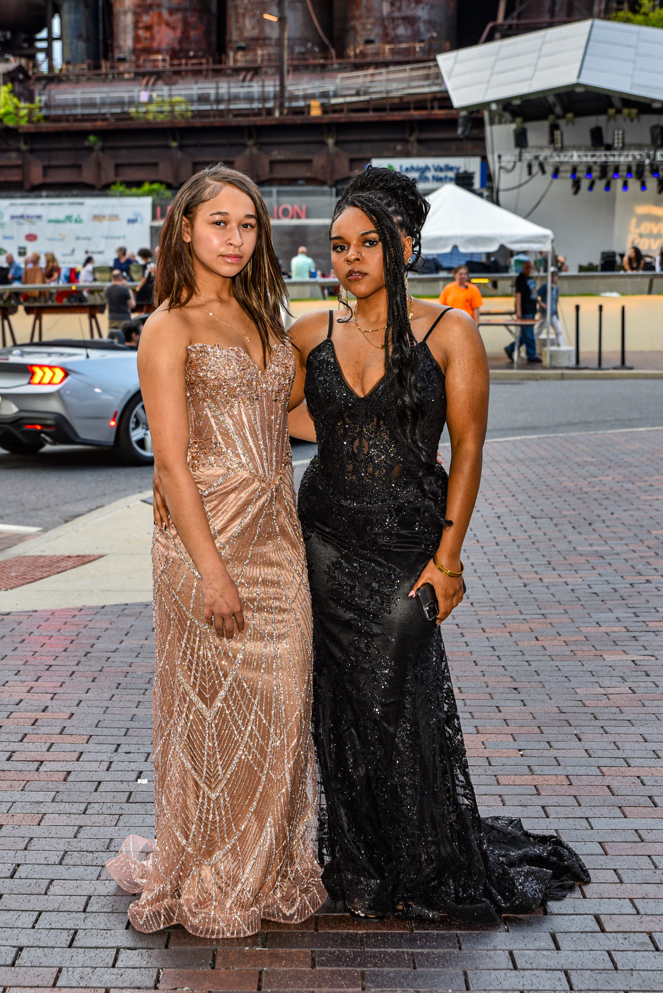 Easton Area High School held its prom Saturday, May 16, at SteelStacks in Bethlehem. Students and their guests arrive to the big night. (Riley Gallagher/Christmas City Studio)