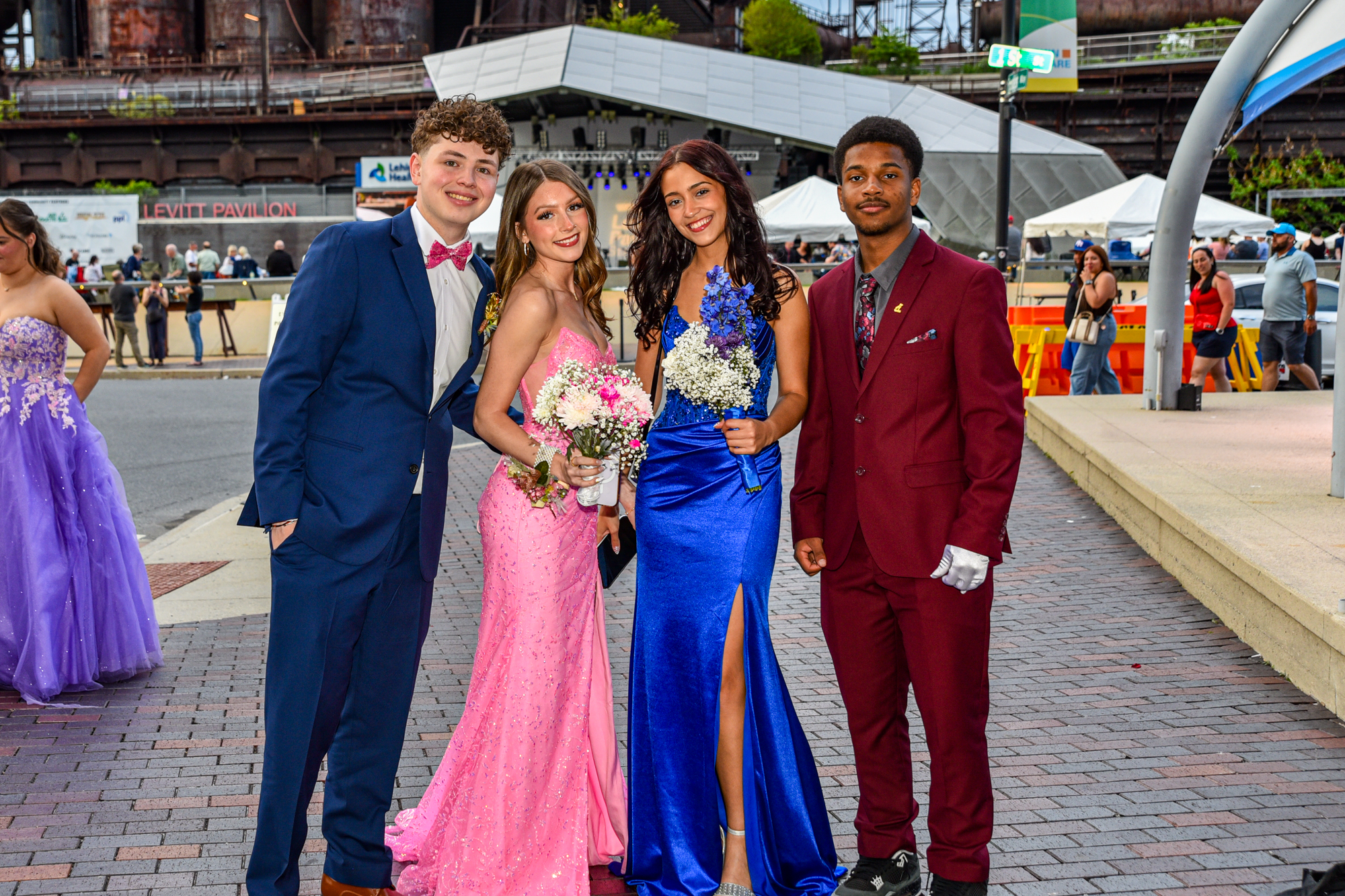 Easton Area High School held its prom Saturday, May 16, at SteelStacks in Bethlehem. Students and their guests arrive to the big night. (Riley Gallagher/Christmas City Studio)