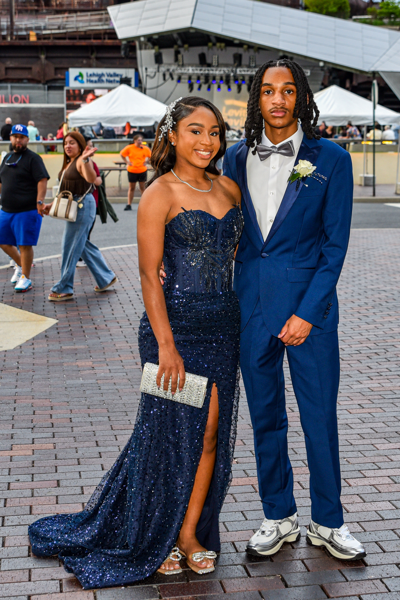 Easton Area High School held its prom Saturday, May 16, at SteelStacks in Bethlehem. Students and their guests arrive to the big night. (Riley Gallagher/Christmas City Studio)