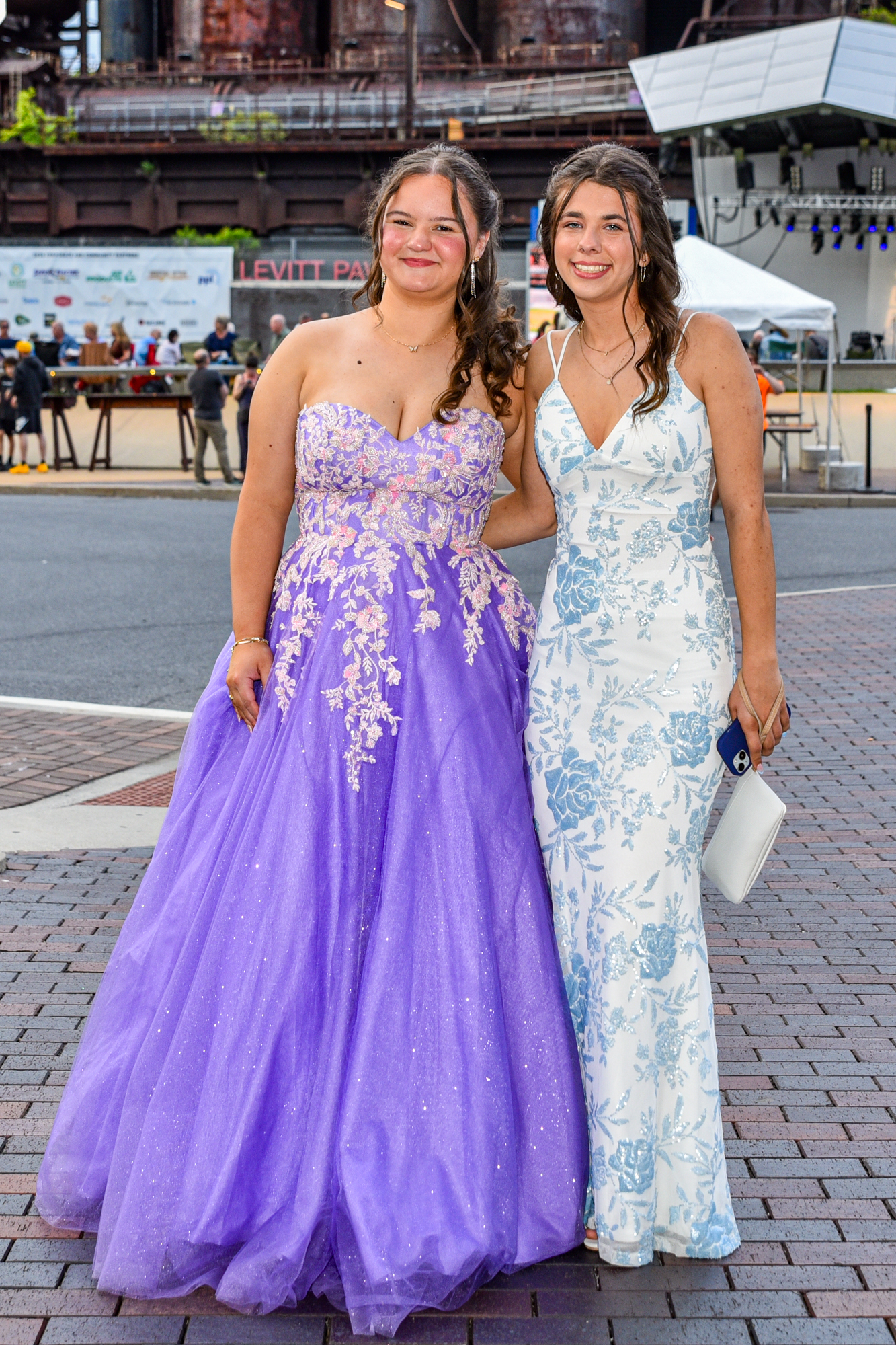 Easton Area High School held its prom Saturday, May 16, at SteelStacks in Bethlehem. Students and their guests arrive to the big night. (Riley Gallagher/Christmas City Studio)