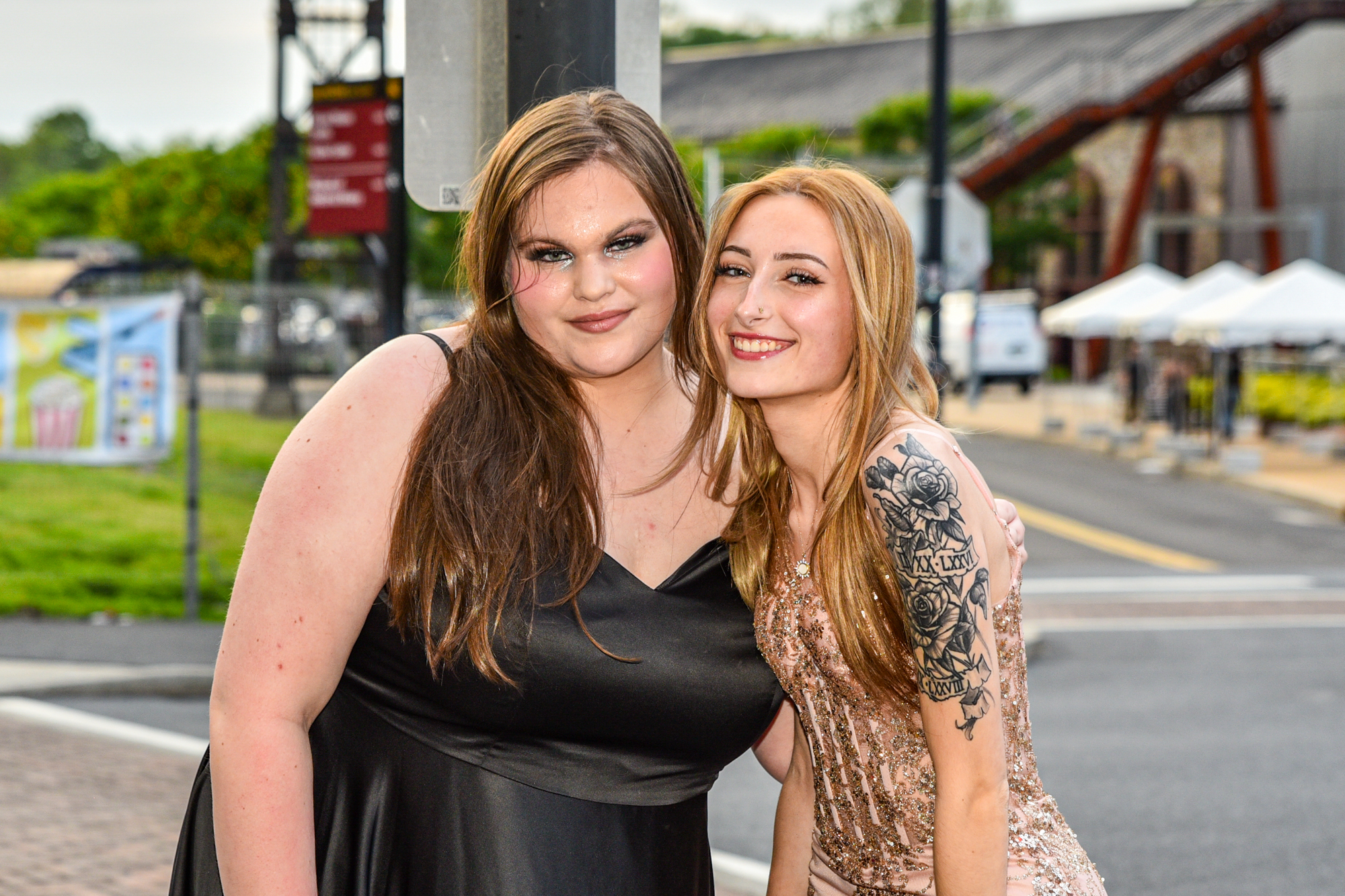 Easton Area High School held its prom Saturday, May 16, at SteelStacks in Bethlehem. Students and their guests arrive to the big night. (Riley Gallagher/Christmas City Studio)